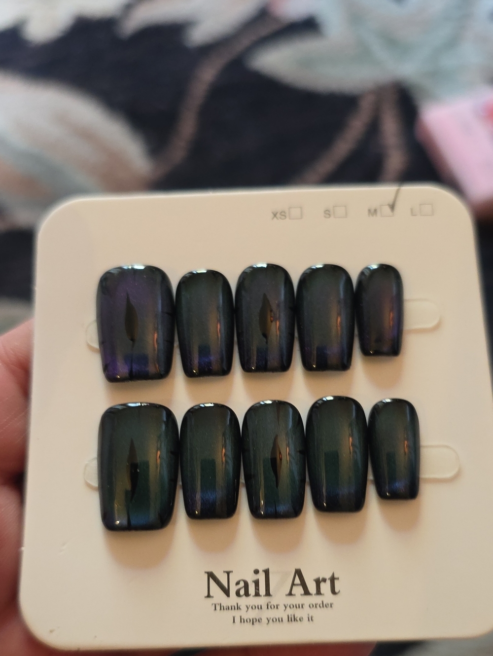 Nail Art Press-On Nails - Size Med